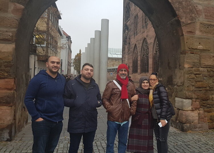 Besuch der Straße der Menschenrechte Besuch der Straße der Menschenrechte