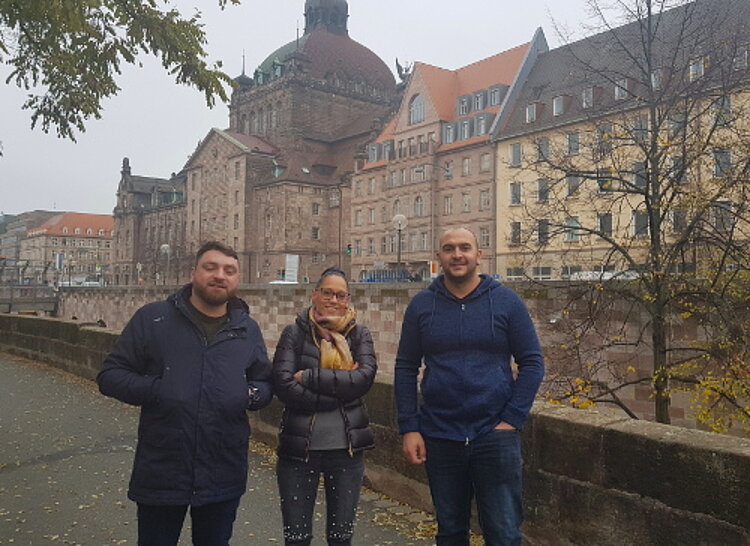 Besuch der Straße der Menschenrechte Besuch der Straße der Menschenrechte