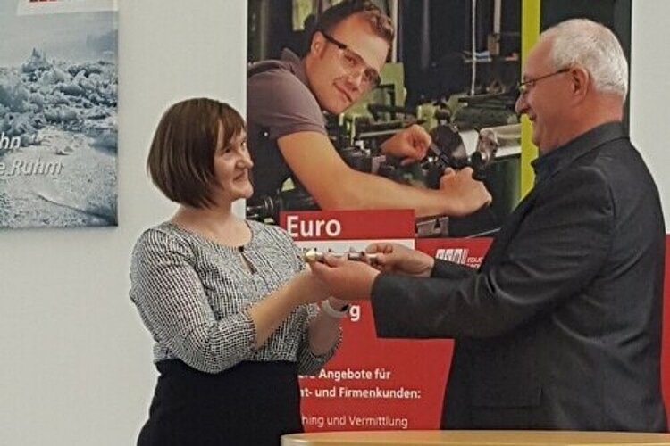 Eine Abschiedsfeier unter Kolleg*innen für Herrn Mößel